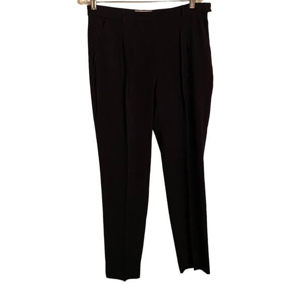 MM Lafleur The Nakamura Trouser Pants Black Workwear Women 6 Side Back Pockets - Picture 3 of 7